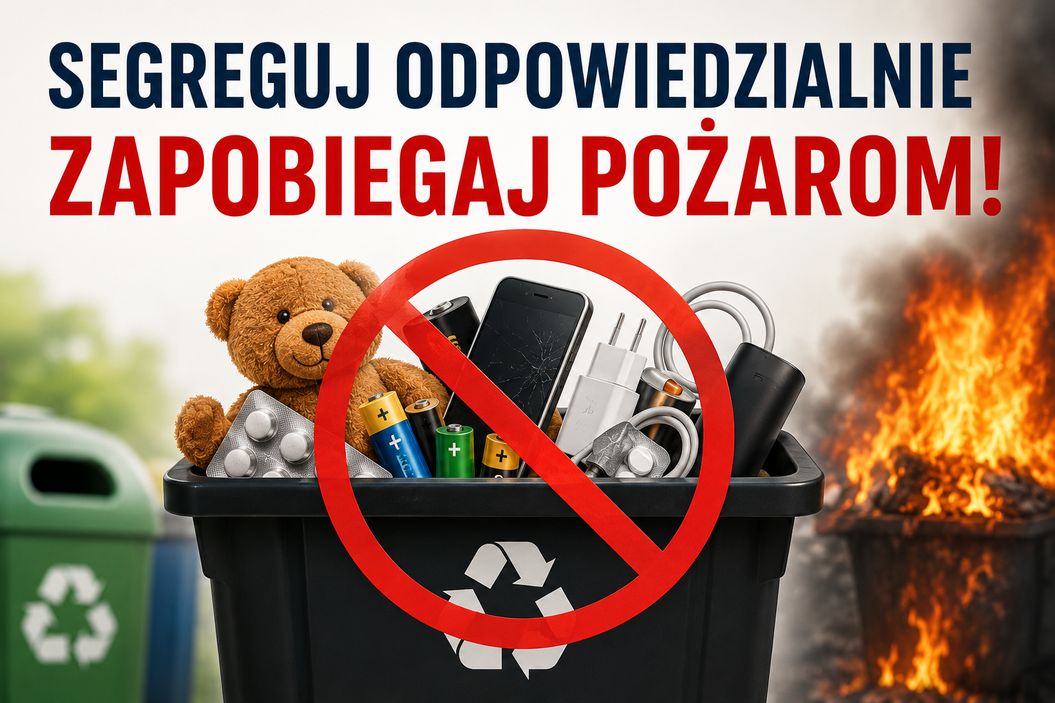 Informacja odnośnie prawidłowej segregacji