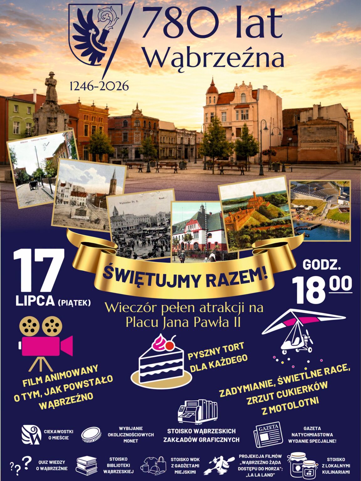 Wąbrzeźno świętuje 780-lecie! Zapraszamy na wyjątkowy wieczór pełen atrakcji